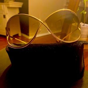 Tom Ford Miranda Gold Sunglasses